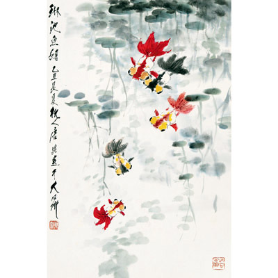 金鱼满塘