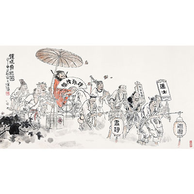 钟馗夜巡图