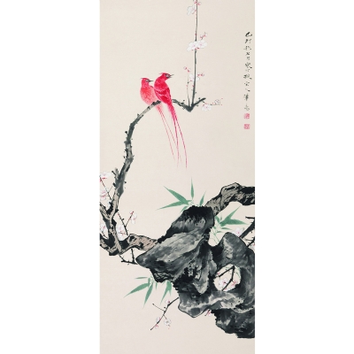 双清双寿图