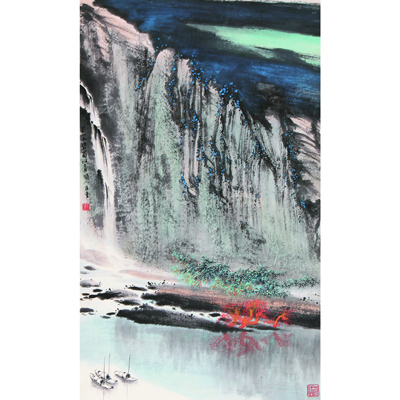 蜀山水碧蜀江青
