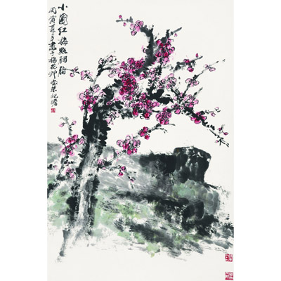 梅石图