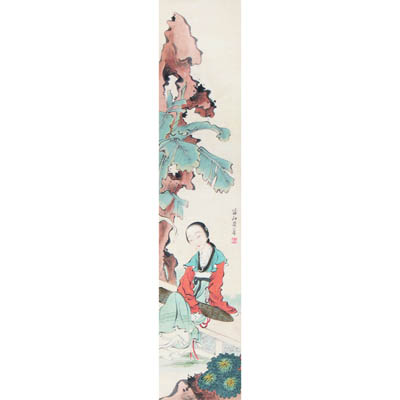 蕉下抚琴