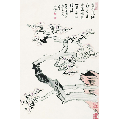 梅石图