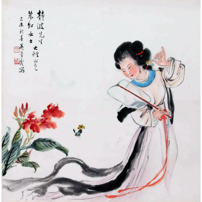 扑蝶图
