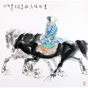 春郊牧马