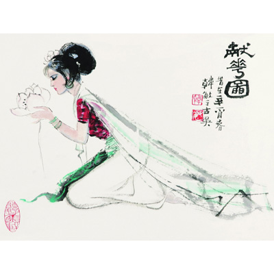 献花图