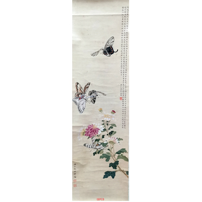 菊花飞蝶
